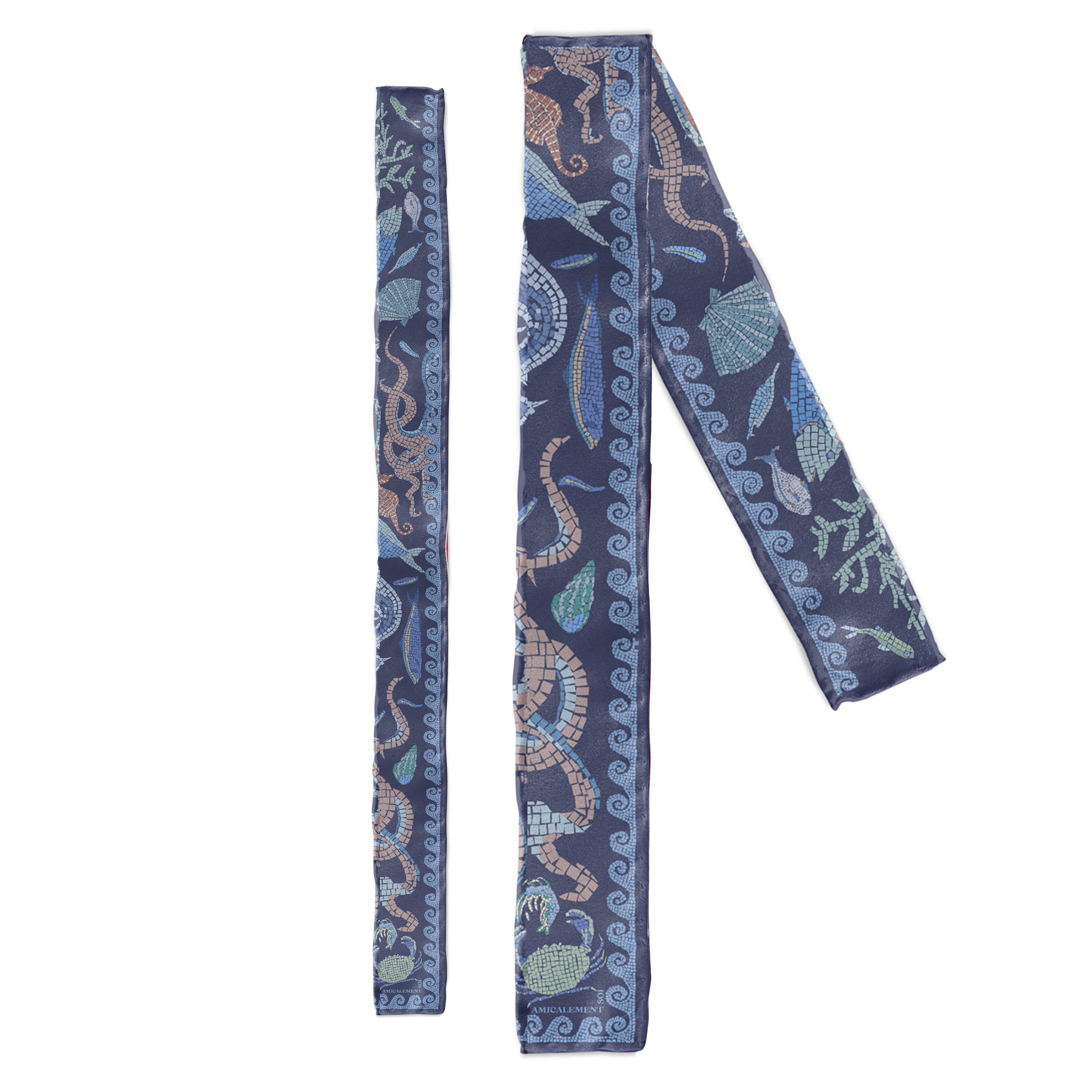 Lavallière MER ANTIQUE - Bleu abysse