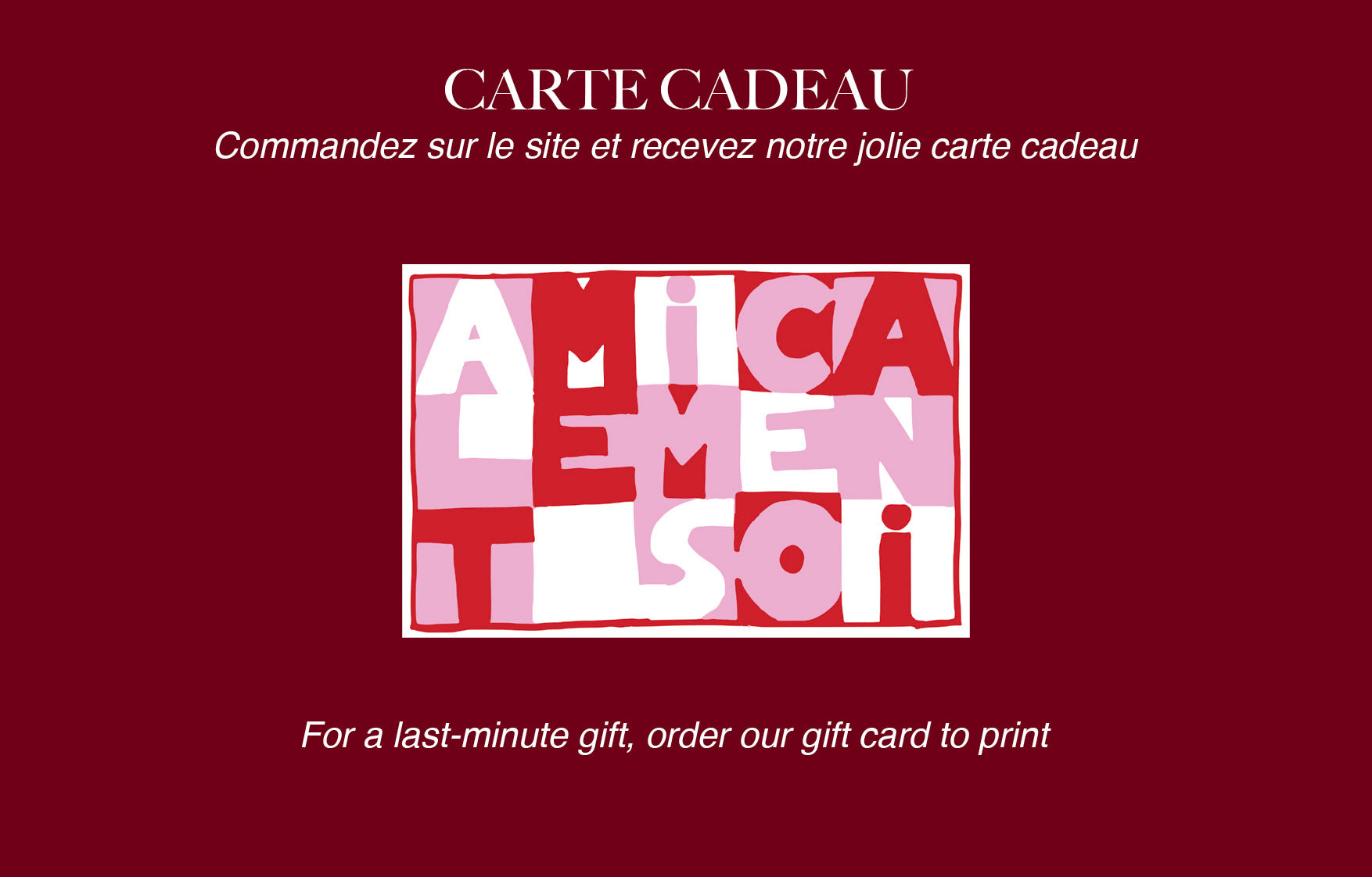 Carte cadeau