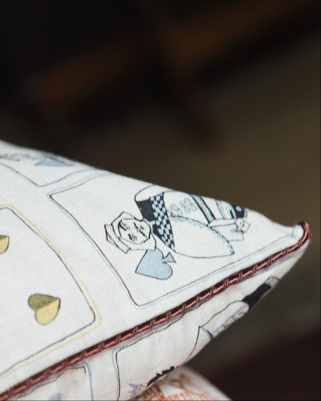 Coussin en lin CARTES SUR TABLE - Lin brut