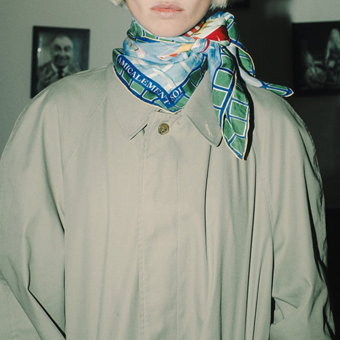 Carré de soie POOL PARTY – Menthe à l’eau