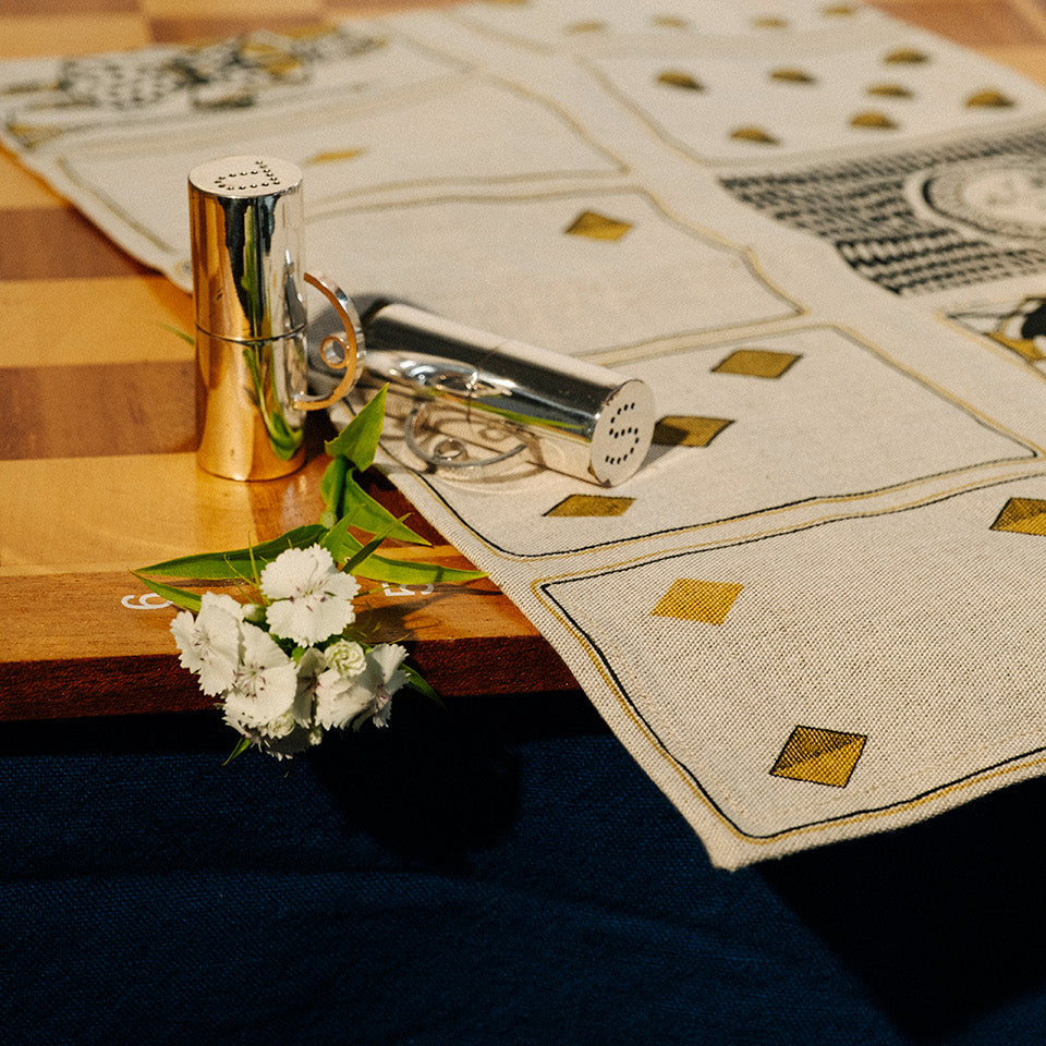 Set de table en lin CARTES SUR TABLE - Lin brut