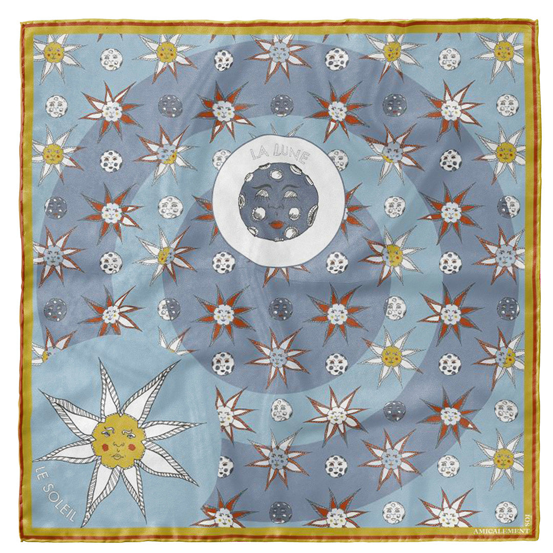 Carré de soie CE QUE LE JOUR DOIT À LA NUIT – Nuageux - EN PRE-COMMANDE