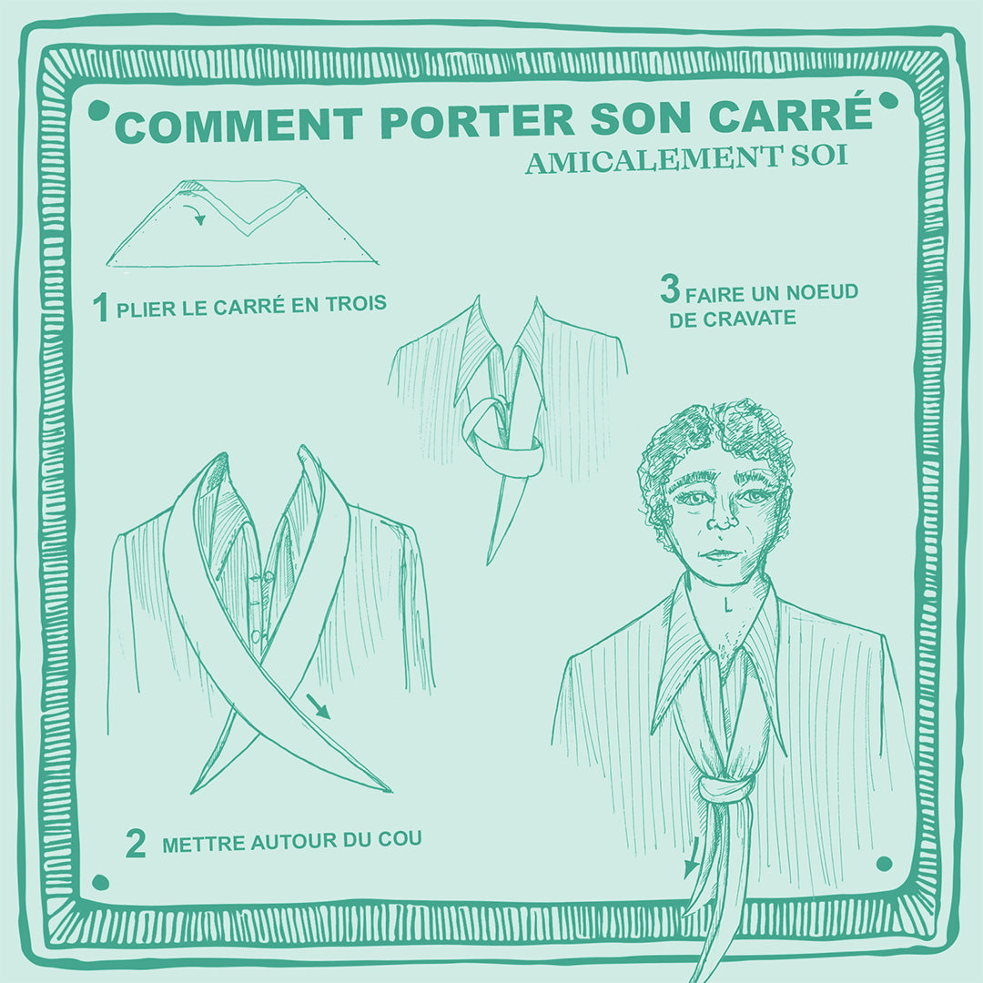 Lavallière MER ANTIQUE - Bleu abysse