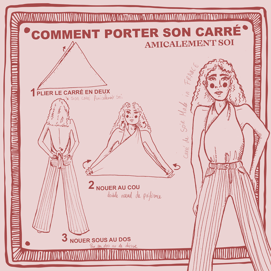 Carré de soie POOL PARTY – Grenadine