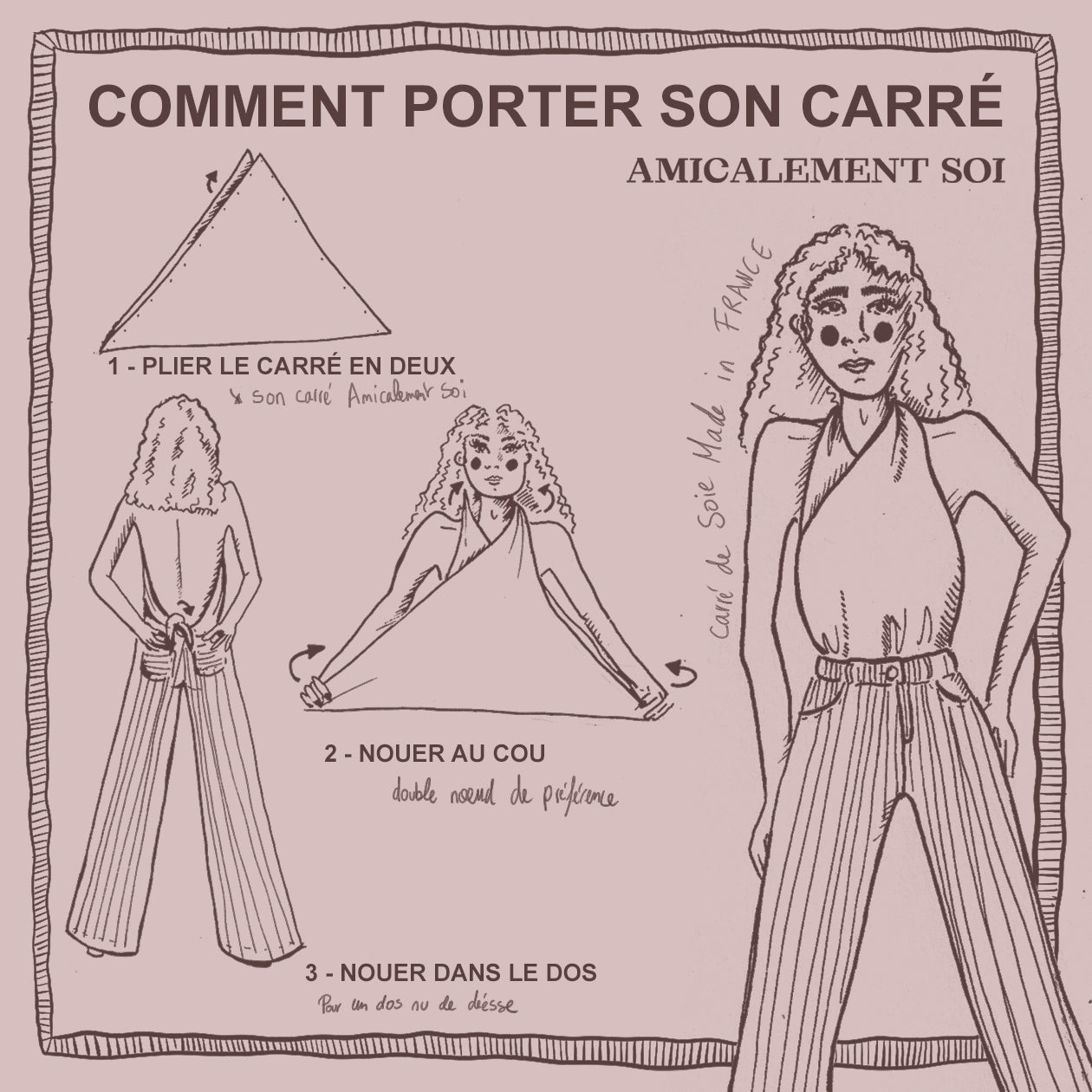 Carré de soie CE QUE LE JOUR DOIT À LA NUIT – Nuageux