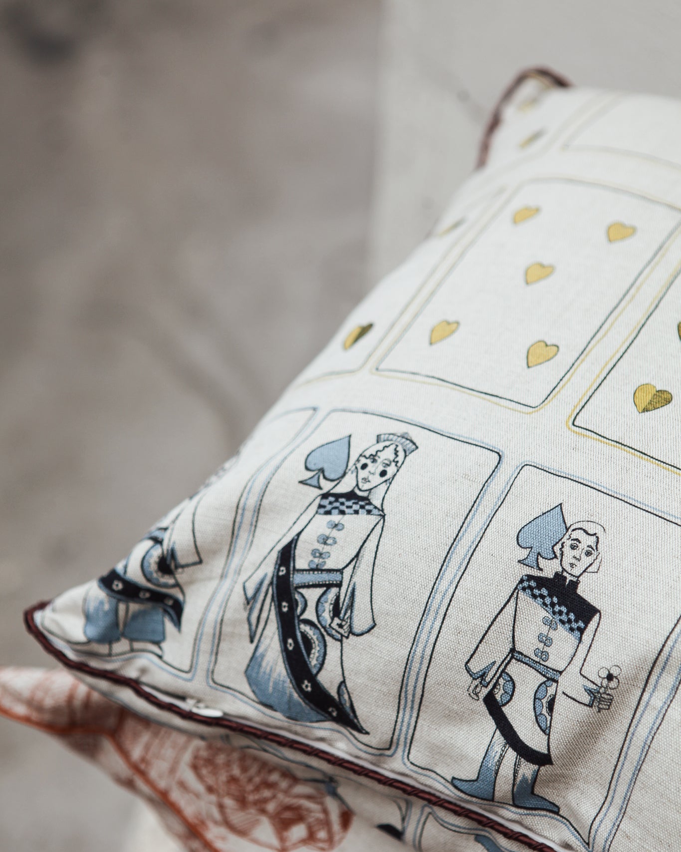 Coussin en lin CARTES SUR TABLE - Lin brut