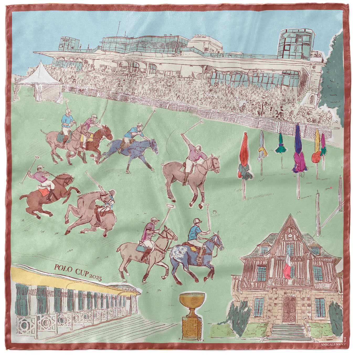 Carré de soie POLO CUP
