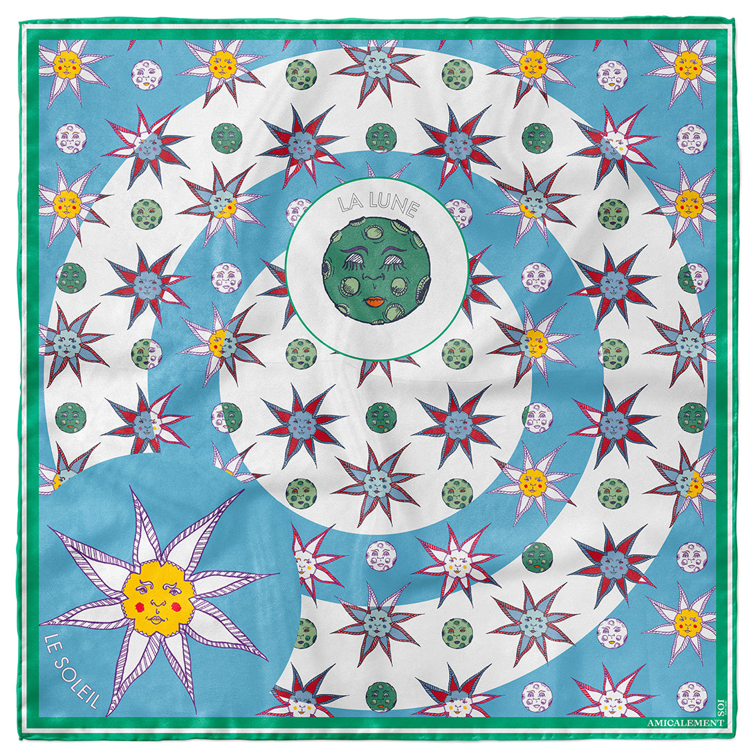 Silk square WHAT THE DAY OWE TO THE NIGHT – Full sun 